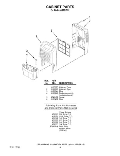 CABINET PARTS
