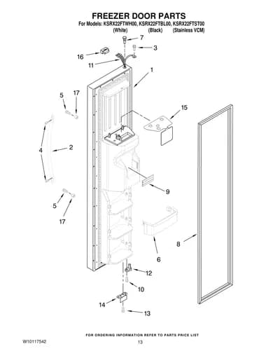 FREEZER DOOR PARTS
