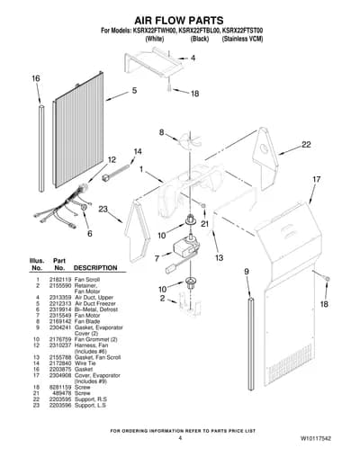 AIR FLOW PARTS