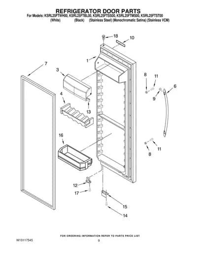 REFRIGERATOR DOOR PARTS
