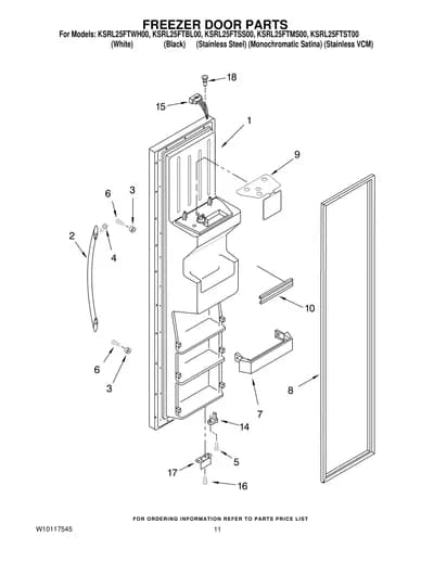 FREEZER DOOR PARTS