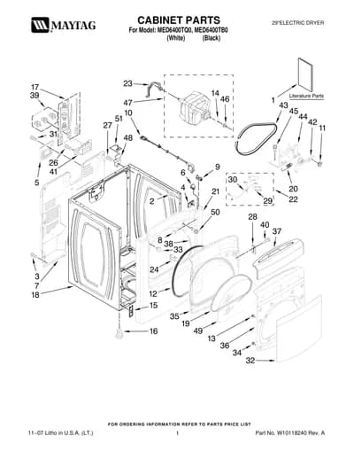 CABINET PARTS