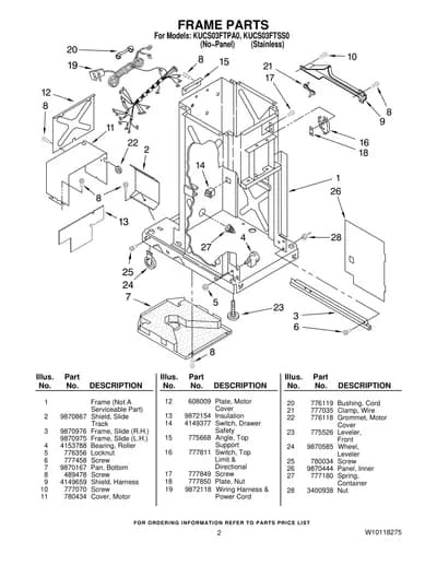 FRAME PARTS