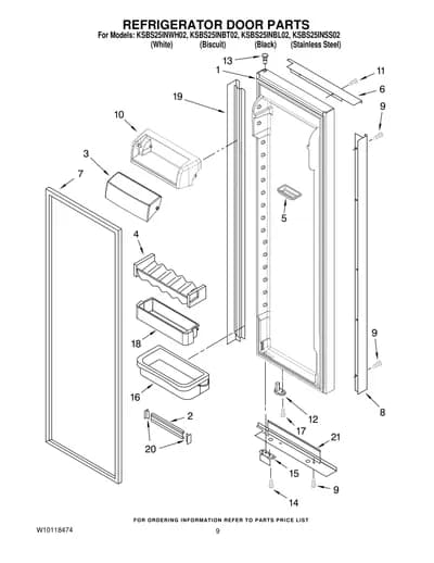 REFRIGERATOR DOOR PARTS