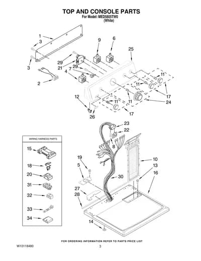 TOP AND CONSOLE PARTS