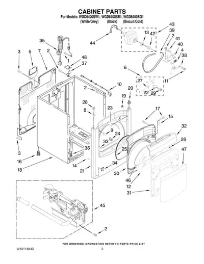 CABINET PARTS