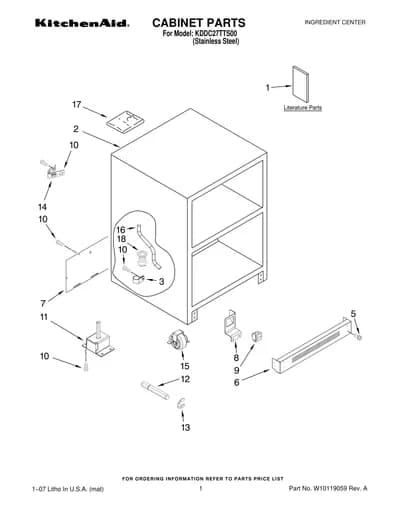 CABINET PARTS