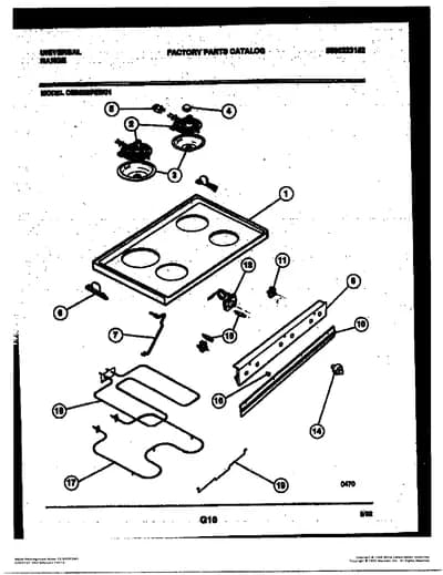 COOKTOP AND BROILER PARTS