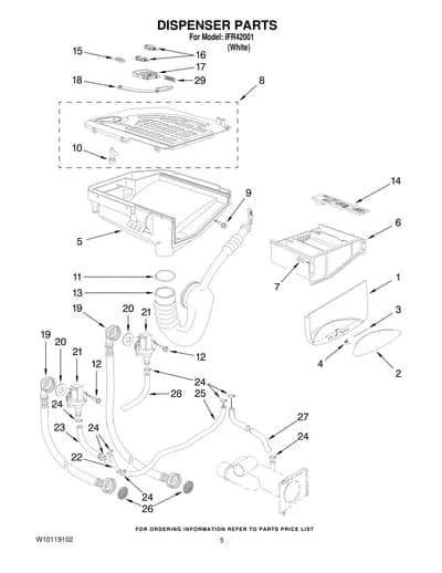 DISPENSER PARTS