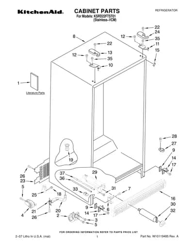 CABINET PARTS