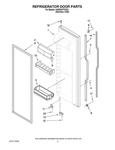 REFRIGERATOR DOOR PARTS