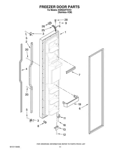 FREEZER DOOR PARTS