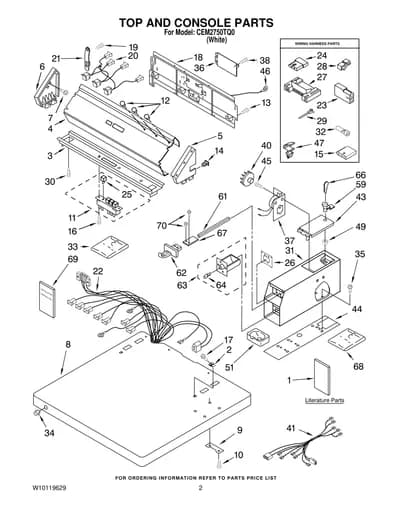 TOP AND CONSOLE PARTS
