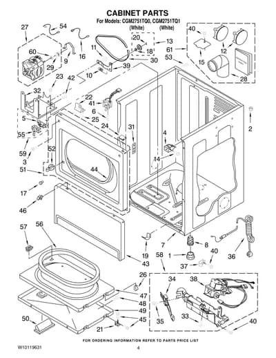 CABINET PARTS