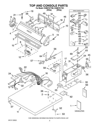 TOP AND CONSOLE PARTS