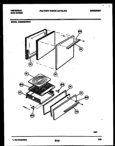 DOOR AND BROILER DRAWER PARTS