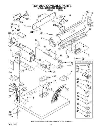 TOP AND CONSOLE PARTS