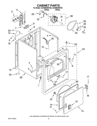 CABINET PARTS