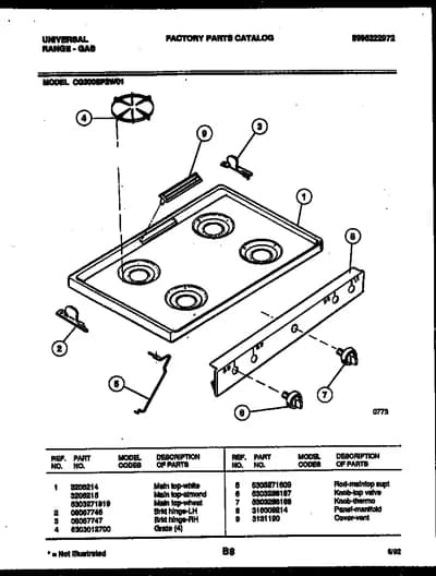 COOKTOP PARTS