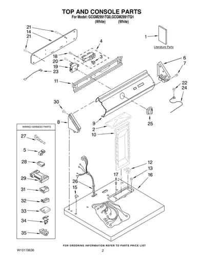 TOP AND CONSOLE PARTS