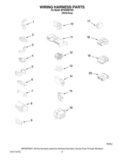 WIRING HARNESS PARTS