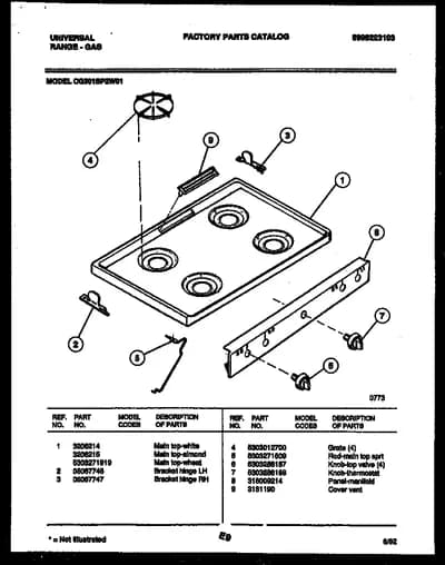 COOKTOP PARTS