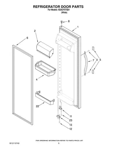 REFRIGERATOR DOOR PARTS