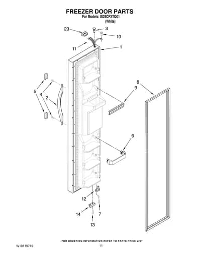 FREEZER DOOR PARTS
