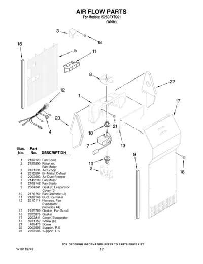 AIR FLOW PARTS