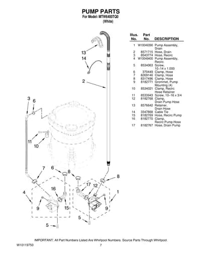 PUMP PARTS