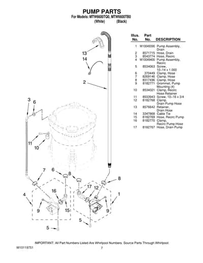 PUMP PARTS
