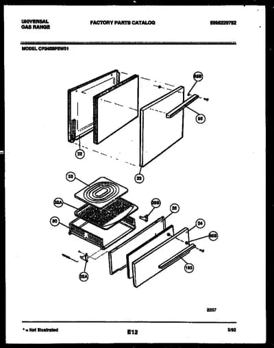 DOOR AND BROILER DRAWER PARTS