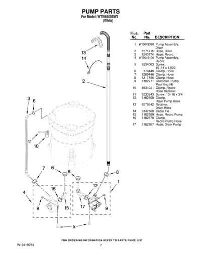 PUMP PARTS