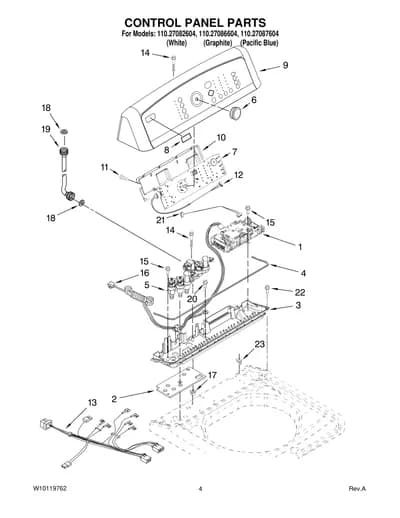CONTROL PANEL PARTS