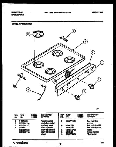 COOKTOP PARTS
