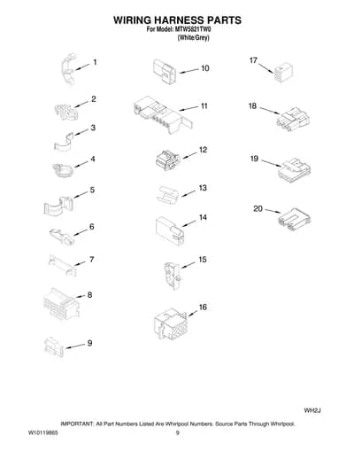 WIRING HARNESS PARTS