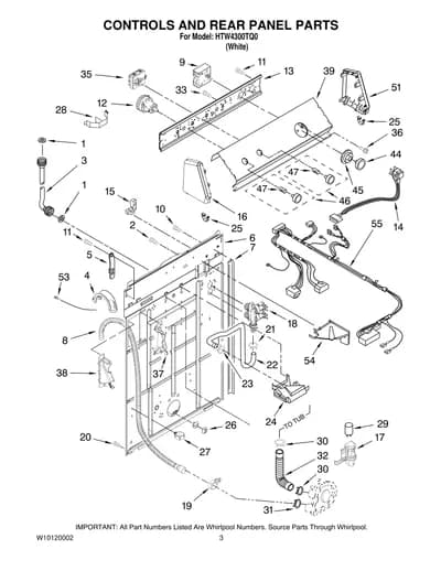CONTROLS AND REAR PANEL PARTS