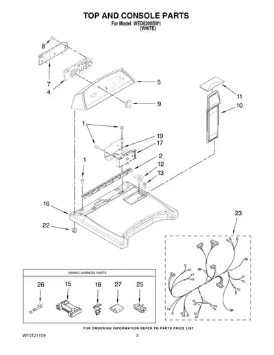 TOP AND CONSOLE PARTS