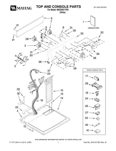 TOP AND CONSOLE PARTS