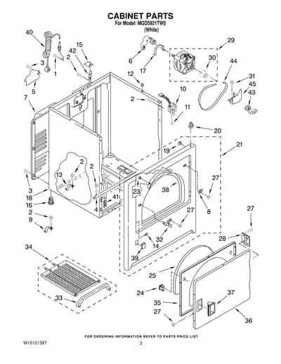 CABINET PARTS