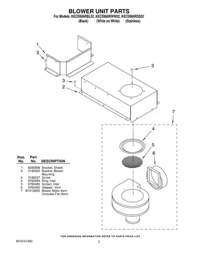 BLOWER UNIT PARTS