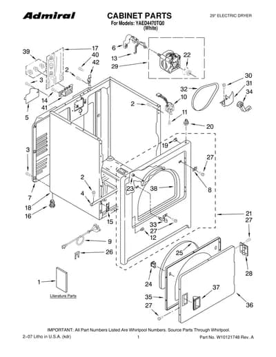 CABINET PARTS