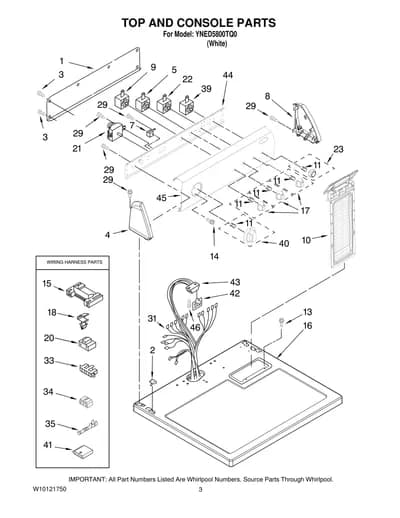 TOP AND CONSOLE PARTS