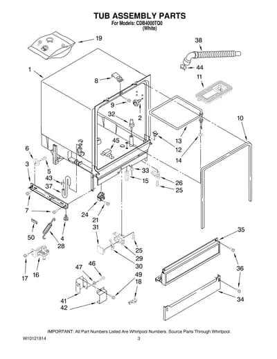TUB ASSEMBLY PARTS