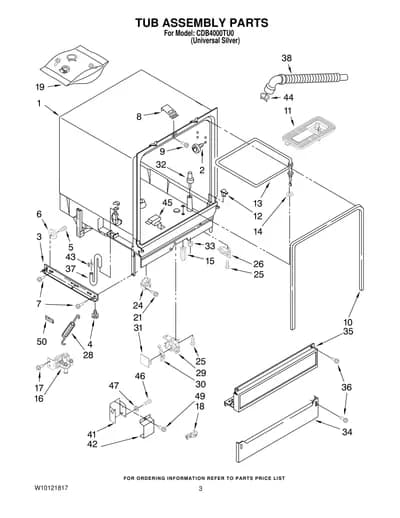 TUB ASSEMBLY PARTS