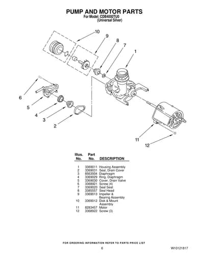 PUMP AND MOTOR PARTS
