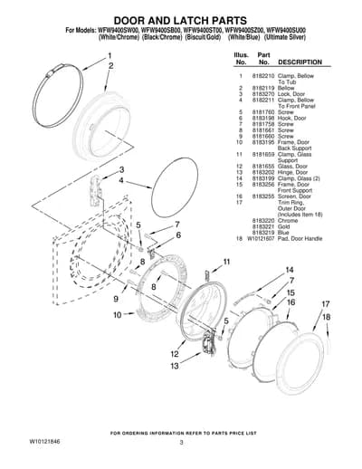 DOOR AND LATCH PARTS