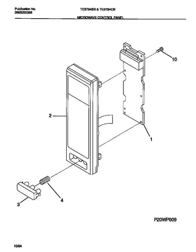 MICROWAVE CONTROL PANEL