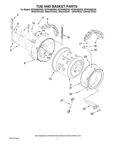 TUB AND BASKET PARTS