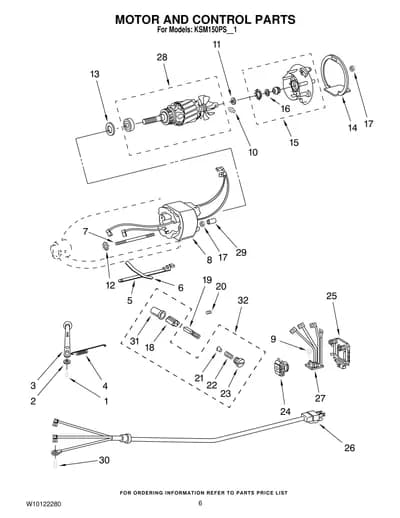MOTOR AND CONTROL PARTS